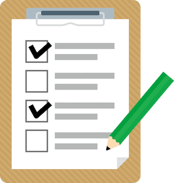 お肌のチェックシート